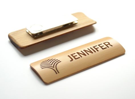 Bamboo Signage, Cool Name Tags, Name Badge Design, Hotel Accessories, Wood Badge, Name Plate Design, Inspiration Board Design, Signage System, Wood Tags