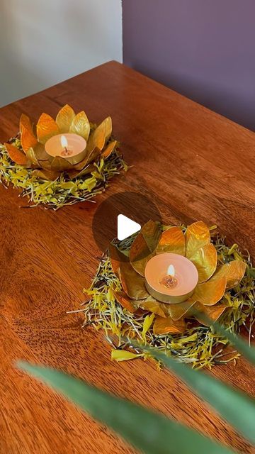 Tea Lights Ideas, Tea Light Crafts, Diy Candle Holder, Tea Candle Holders, Tea Light Candle Holders, Diwali Diy, Diy Candle Holders, Diy Candle, Light Candles