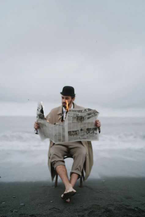 Burning Newspaper Photography, Men’s Beach Photoshoot, Editorial Beach Shoot, Burning Newspaper Photoshoot, Tenerife Photoshoot, Ocean Editorial, Burning Newspaper, Beach Fashion Photography, Wine Lifestyle