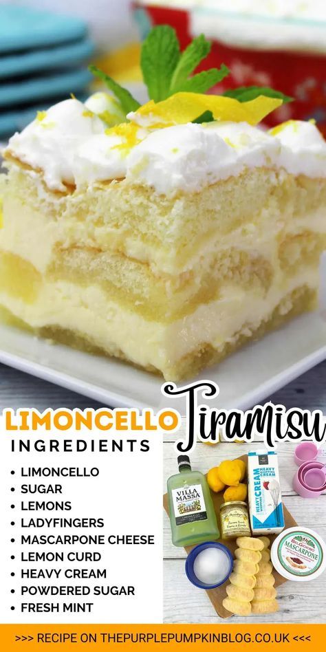 Lemoncello Tiramisu Trifle, Limoncello Cake Mascarpone, Lemoncello Cake Recipes, Lemoncello Tiramisu Limoncello, Recipes With Limoncello, Lemon Cello Tiramisu, Lemoncello Tiramisu Recipe, Lemoncello Cakes Easy, Lemoncello Tirimasu