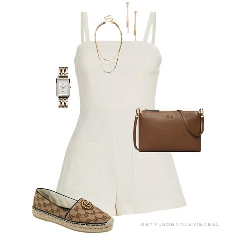 Brunch Outfit Polyvore, Gucci Summer Outfit, Playsuit Outfit Summer, Summer Polyvore Outfits, Chic Outfits Polyvore, Polyvore Outfits Classy, Summer Outfit Polyvore, Polyvore Outfits Casual, Polyvore Outfits Summer