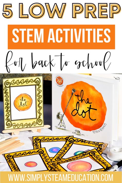 Upper Elementary Steam Activities, Kindergarten Steam Activity, Story Book Stem Challenges, Back To School Steam Activity, Steam Activities Elementary Low Prep, Low Prep Steam Activities, 2nd Grade After School Activities, Low Prep Activities Elementary, Back To School Stem Activities 1st Grade