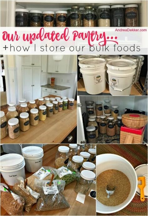 Bulk Kitchen Storage, Bulk Pantry Organization, Pantry Bulk Storage, Bulk Food Shopping, Bulk Spice Storage, Homestead Pantry Organization, Bulk Pantry Storage, Homesteading Pantry, Updated Pantry