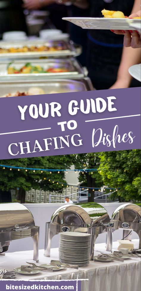 How To Decorate Chaffing Dishes, Catering Food Displays Buffet Tables, Chaffing Dish Recipes, Warming Trays Buffet, How To Cater Your Own Party, Sterno Buffet Set Up, Chafing Dish Display Ideas Party, Chafing Dishes Buffet, Chaffing Dish Display Diy