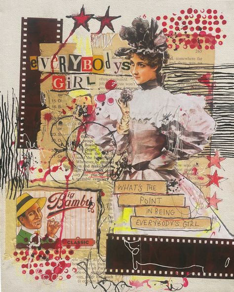 ✧･ﾟ: *✧･ﾟ:* mixed media hand collage art design visual arts Drawing Over Newspaper, Mixed Media Fashion Photography, Multi Media Sketchbook, Newspaper Art Collage, Mixed Media Collage Photography, Mixed Media Composition, Collage Portraits Mixed Media, Sketchbook Collage Mixed Media, Mixed Media Portfolio