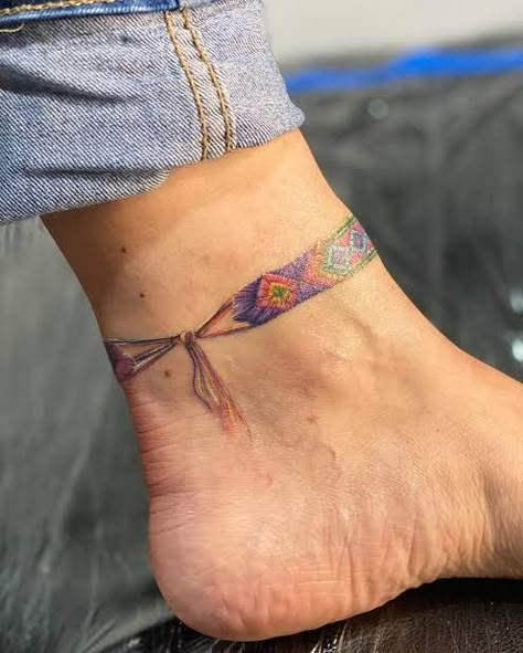 Mexican Culture Inspired Tattoos, Tattoo Mujer, Cuff Tattoo, Embroidery Tattoo, Ankle Tattoos For Women, Anklet Tattoos, Clever Tattoos, Arm Band Tattoo, Tatuaje A Color