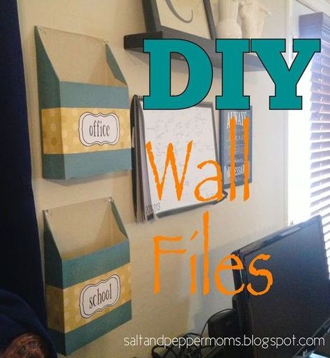 7 Inexpensive DIY Organizers for Your Home » Cereal Boxes Diy, Cereal Box Organizer, Wall File Organizer, Scrapbook Paper Storage, Carton Diy, Cardboard Diy, Wall File, File Boxes, Diy Rangement