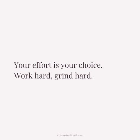 Empower yourself by realizing that your effort is always within your control. Choose to work hard and grind harder towards your goals every day!  #motivation #mindset #confidence #successful #womenempowerment Academic Grind Aesthetic, Grind Aesthetic, Grind Mode, Back To The Grind, Day Motivation, Grill Ideas, Empower Yourself, 2025 Vision, Pretty Quotes