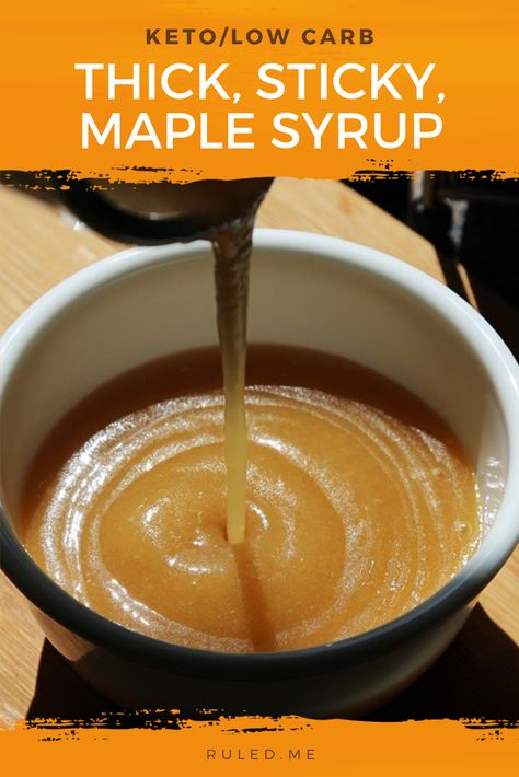 Keto Pancake Syrup Recipe, Keto Maple Syrup Recipe, Keto Maple Syrup, Keto Syrup, Keto Dressing, Maple Syrup Recipe, Low Carb Frittata, Keto Sauce, Keto Condiments