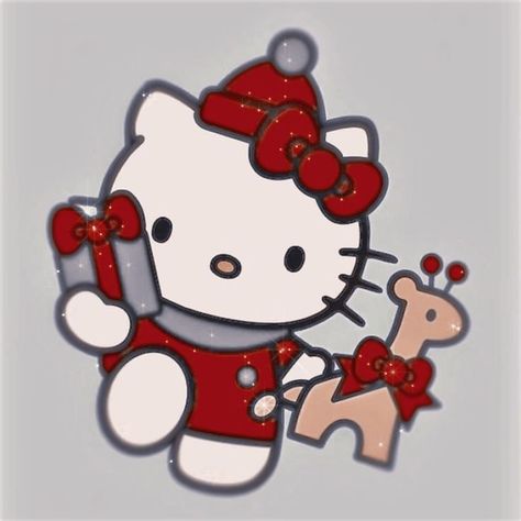 Eu que fiz de cc a:@.beachrlwx Christmas Pfps Cute, Jewelpet Icons, Christmas Aesthetic Pfp, Foto Hello Kitty, Xmas Pfp, Soft Pictures, Christmas Profile Pictures, Creative Tile, Hello Kitty Crafts