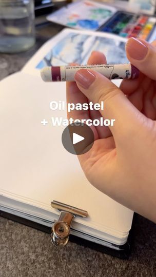 26K views · 7K reactions | Using oil pastels as masking medium together with watercolors   #watercolor #paintingvideo #artreel #artandcraft #aquarela #watercolorpainting #oilpastels #mixedmedia | 𝓝𝓮𝓰𝓲𝓷 𝓐𝓻𝓶𝓸𝓷 | joshuaaalampour · Original audio Oil Pastels Mixed Media, Watercolor And Oil Pastel, Using Oil Pastels, Watercolor Painting For Beginners, Watercolor Lessons, Watercolor Pictures, Oil Pastel Art, Pallet Painting, Watercolor Painting Techniques