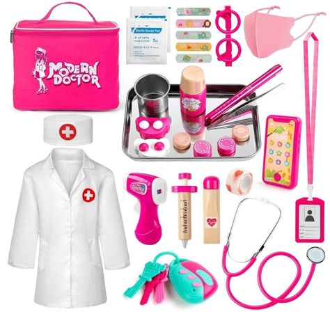 🩺 Time to play doctor! 🩺 Let your little one’s imagination soar with the Sundaymot 31-Piece Kids Doctor Kit. From a stethoscope that actually plays a heartbeat sound to a light-up thermometer and a toy phone, this kit has everything your child needs for hours of pretend play. Safe, durable, and portable, it’s perfect for toddlers aged 3-5. 🎁 Link in bio to shop now! 🛍 Shop Now at Logan's Toy Chest Mercari: https://www.mercari.com/us/item/m52570942931?sv=0 #KidsDoctorKit #PretendPlay #Tod... Kids Doctor Kit, Heartbeat Sound, Play Doctor, Toy Phone, Doctor For Kids, Playing Doctor, Toddler Age, Christmas 2024, Kits For Kids