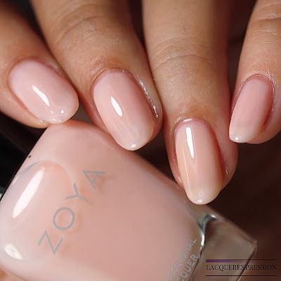 Oval Gel Manicure, Zoya Nail Polish Swatches, Zoya Nail Polish Colors, Sheer Nail Polish, Wedding Nail Polish, Sheer Nails, Elegant Manicure, Nail Tip Designs, Nude Nail Polish