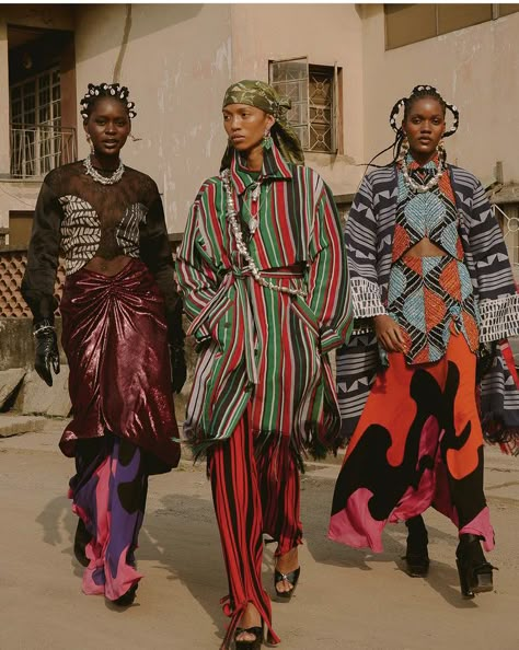 Afro Street Style, African Street Fashion, African Streetwear, Afrofuturism Fashion, African Street Style, Lisa Folawiyo, Afrocentric Fashion, Traditional African Clothing, Afro Fashion