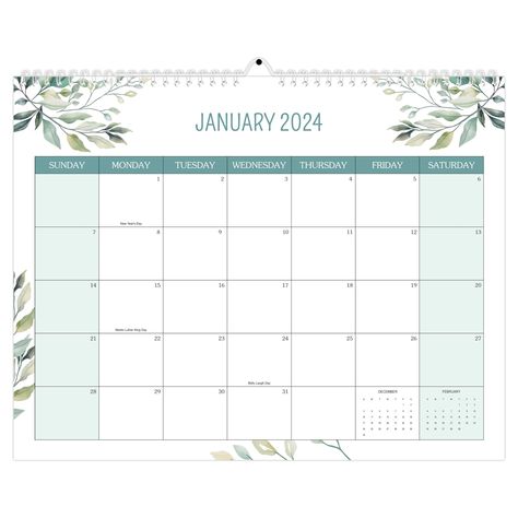 PRICES MAY VARY. 【2024 WALL CALENDAR】- A large wall calendar for January to December 2024， There are references to past and future months on the monthly page, and you can easily find reference dates 【PLENTY OF WRITING SPACE】-The 2024 Calendar has plenty of writing blocks (2.36" x 1.77") for writing your daily tasks, appointments and annual plans 【KEY FEATURES】- Year 2024 Wall calendar with sturdy Twin-Wire binding and hooks can be placed on desks and walls to see task progress at a glance 【BEAUT Large Wall Calendar, Academic Calendar, January To December, Past And Future, Weekly Monthly Planner, Daily Task, Writing Space, 2024 Calendar, Wire Binding