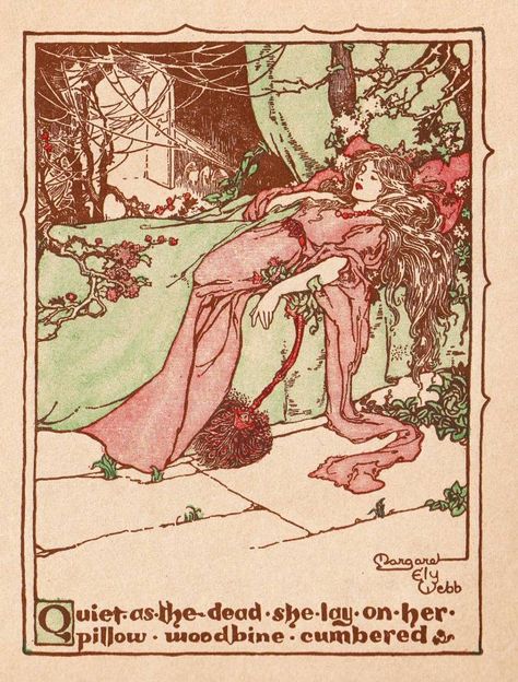 Public Domain Images Vintage Illustrations, Storybook Art Vintage, Sleeping Beauty Illustration, Image Illusion, Storybook Illustration, Söpö Kissa, 동화 삽화, Fairy Tale Illustration, Storybook Art