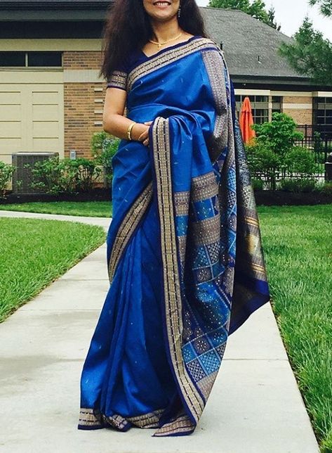 Sambalpuri Saree, Indian Bridal Sarees, Desi Aesthetic, Indian Bridal Outfits, Designer Party Wear Dresses, Tussar Silk Saree, Saree Dress, Fashion Attire, Colour Combination