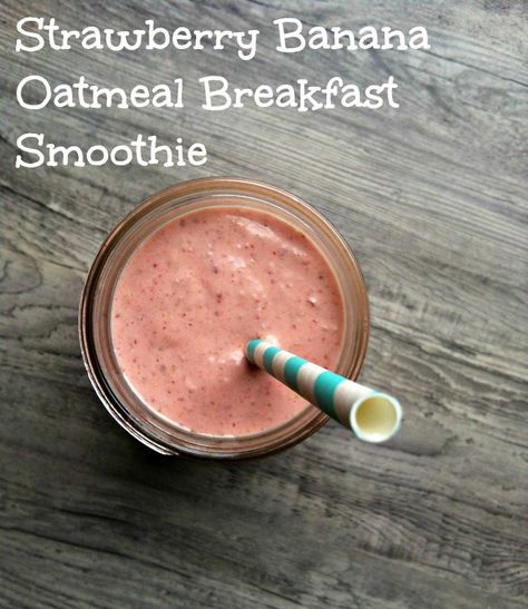 Strawberry Banana Oatmeal Breakfast Smoothie: full of protein, Vitamin C and omega-3s // A Cedar Spoon Strawberry Banana Breakfast Smoothie, Strawberry Banana Oats Smoothie, Strawberry Banana Smoothie With Orange Juice, Strawberry Banana Oatmeal, Strawberry Banana Smoothie No Yogurt, Strawberry Banana Protein Smoothie, Breakfast Strawberry, Yogurt Greek, Cantaloupe Smoothie