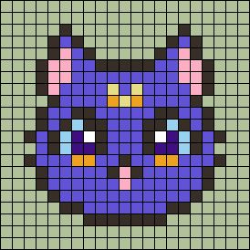 15 By 15 Pixel Art, 15 X 15 Perler Beads, Pixel Art Pattern Anime Small, Perler Easy, Unif Stitch Bag Pattern, Simple Pixel Art Patterns Small, Unif Stitch Bag, Cute Perler Beads, Perler Bead Patterns Cute