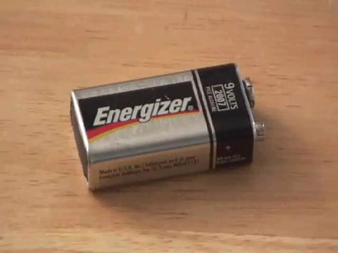 Here is how to extract 6 AAAA batteries from one 9 volt ENERGIZER battery and use them like AAA batteries! Battery Hacks, Energizer Battery, Recondition Batteries, Golf Cart Batteries, 9 Volt Battery, Car Batteries, Battery Storage, Electrical Tape, Laptop Battery