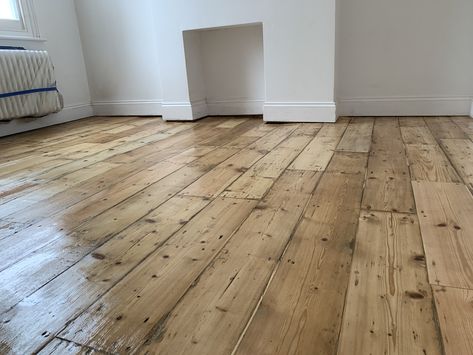 Refurbished Floorboards, Exposed Floorboards, Sanded Floorboards, Original Floorboards, Painted Floorboards, House Diy, Diy House, Cabin Life, Brick And Mortar