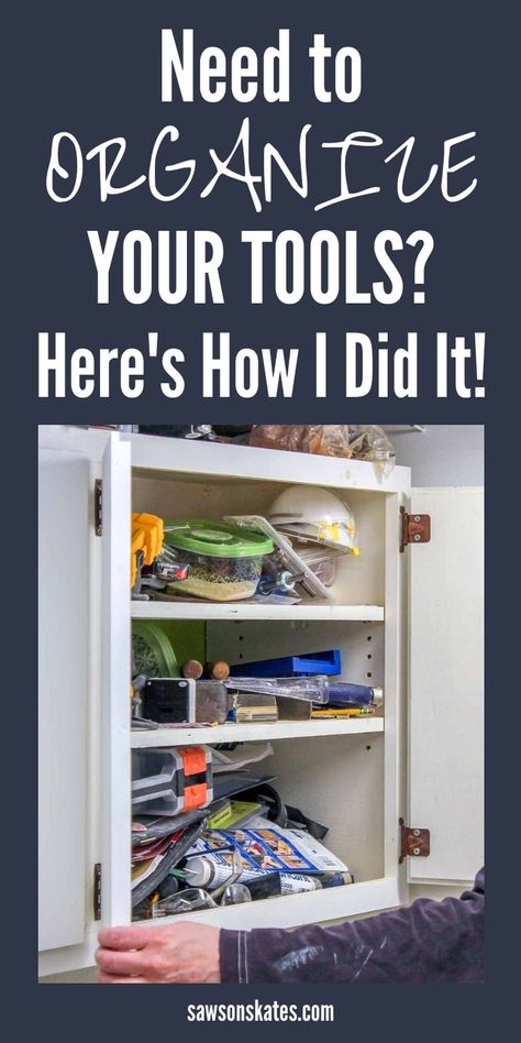 Organize Tools In House, Organize Tools Small Space, Organizing Tools In House, Garage Reorganization, Small Workshop Organization, Hardware Organization, Tool Shop Organization, Workshop Aesthetic, Tool Organization Ideas