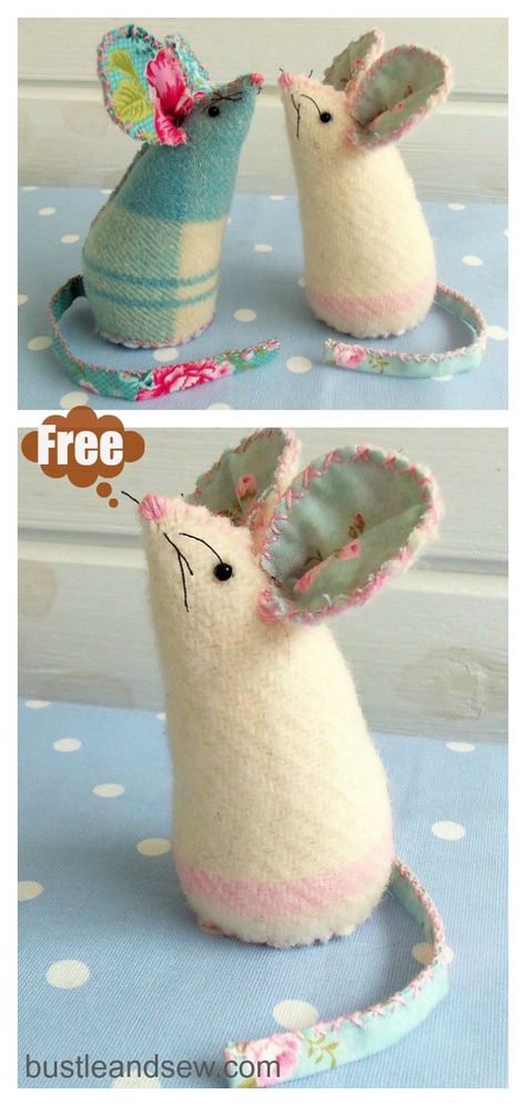 Mouse Pincushion Free Sewing Pattern #startsewingfreepattern #easysewingprojects #sewingtoys Cat Pincushion Patterns Free, Stuffed Cats Pattern Sewing, Christmas Pincushions Ideas, Mouse Pin Cushion, Pincushions Patterns Free, Stuffed Mouse Pattern, Cat Sewing Pattern Free Stuffed Toys, Free Pincushion Sewing Patterns, Cat Stuffed Animal Pattern Free Sewing