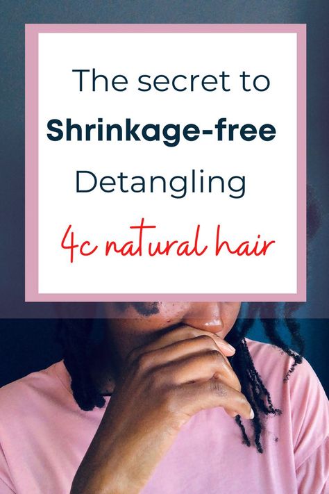 In this post I talk about dry detangling your natural hair. I explain the difference between dry detangling and wet detangling. I tell you how you can use the wet detangling method safely; which tool and products to use, and the step by step process to follow. I even show you a brief video demonstrating how I do it. Shrinkage Natural Hair, Natural Hair Shrinkage, Detangling Natural Hair, Hair Shrinkage, 4c Natural, 4c Natural Hair, 4c Hair, Secrets Revealed, Best Kept Secret