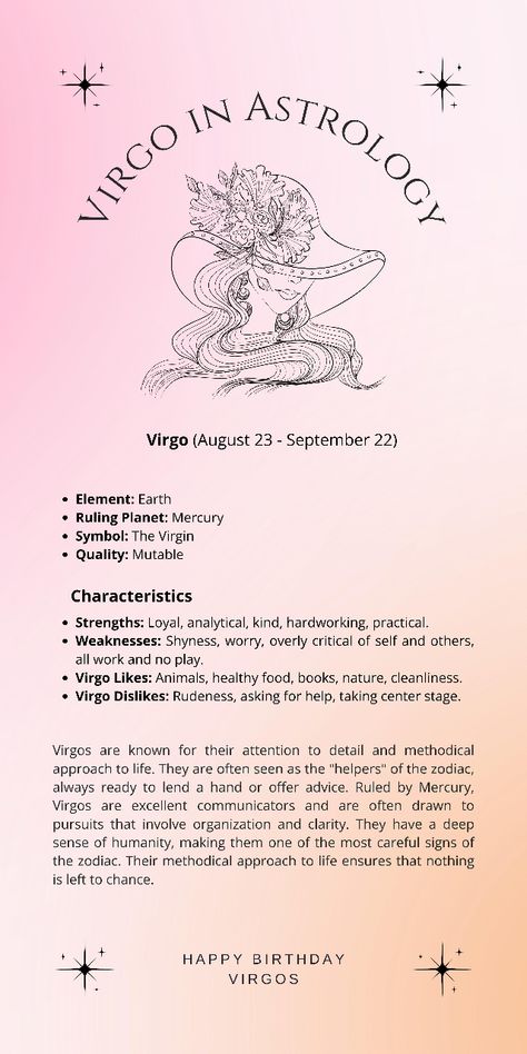 About Virgo Zodiac, Virgo Meaning Zodiac, Virgo Angel Numbers, Virgo Information, Virgo Attributes, Virgo Hobbies, Virgo Placements, Virgo Affirmation, Virgo Definition