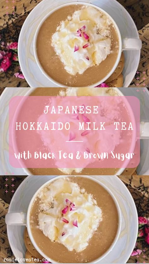 Learn how to make traditional Japanese milk tea with my recipe for Hokkaido mill tea. Japanese Milk Tea Recipe, Japanese Milk Tea, Milk Tea Recipe, Tea Board, Japanese Dessert Recipes, Japanese Egg, Royal Milk Tea, Thai Milk Tea, Milk Tea Recipes