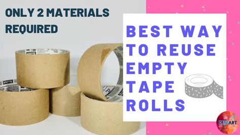 Cello Tape Roll Craft, Roll Craft, Make Videos, Best Out Of Waste, Quick Easy, Rolls