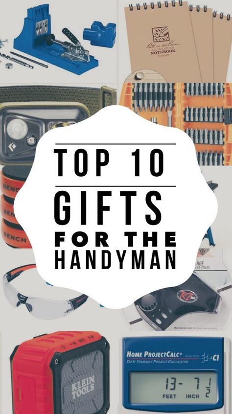 Construction Gifts For Men, Gifts For Men Tools, Gifts For Tool Guys, Gifts For Contractors, Handyman Gift Basket, Gifts For Plumbers, Best Tools For Men, Tool Gift Basket Ideas, Garage Gifts For Men