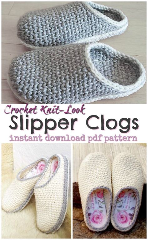 Crocheted Slippers, Crochet Slipper, Crochet Slippers Free Pattern, Crochet Slipper Pattern, Crochet Mignon, Confection Au Crochet, Crochet Boots, Crochet Gratis, Crochet Socks