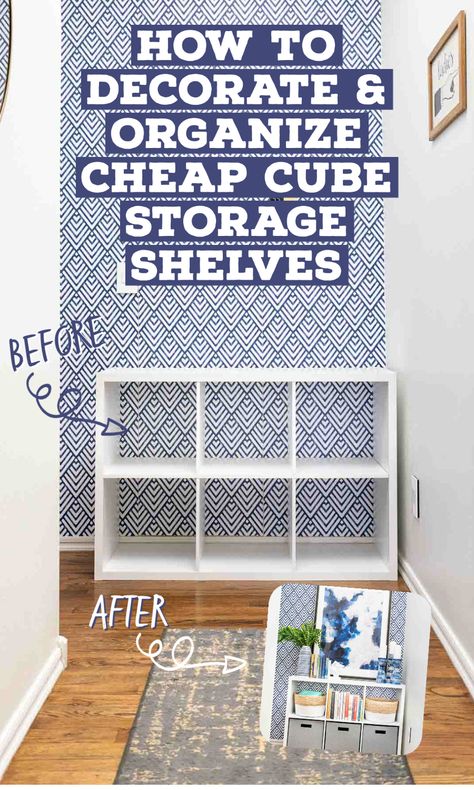 Cube Storage Teen Bedroom, Closet Storage Cubes Small Spaces, Decorate Cube Storage, Organizer Cubes Ideas, How To Decorate Storage Cubes, Decorating Cube Organizer, How To Use Cube Storage, How To Style Cube Storage, Decorating With Cube Storage