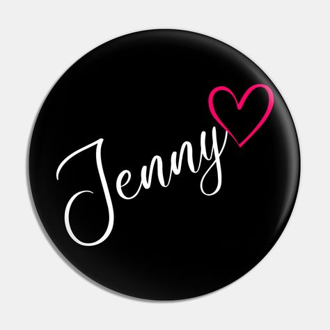 A gorgeous personalized design featuring a simple minimalist pink heart with the name Jenny on it. This cute design is sure to be a great personalized gift idea for girls and women, sisters, bridesmaids and more. -- Choose from our vast selection of pins to match with your desired size to make the perfect custom pin. Pick your favorite: Movies, TV Shows, Art, and so much more! Available in small and large. Perfect to wear or to decorate your bag or backpack with. Jenny Name Wallpaper, Jenny Name, Jennifer Name, Name Calligraphy, Pink Wallpaper Girly, Name Wallpaper, Lettering Styles, Heart Pin, Morning Blessings