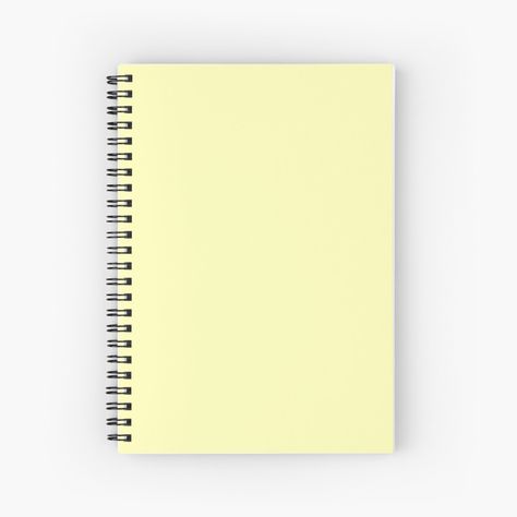 Get my art printed on awesome products. Support me at Redbubble #RBandME: https://www.redbubble.com/i/notebook/Pastel-yellow-by-menche96/46645767.WX3NH?asc=u Soft Meringue, Diy Notebooks, White Solid Color, Yellow Aesthetic Pastel, Kelly Moore, Pink Notebook, Coloring Journal, Ghost White, Cool School Supplies