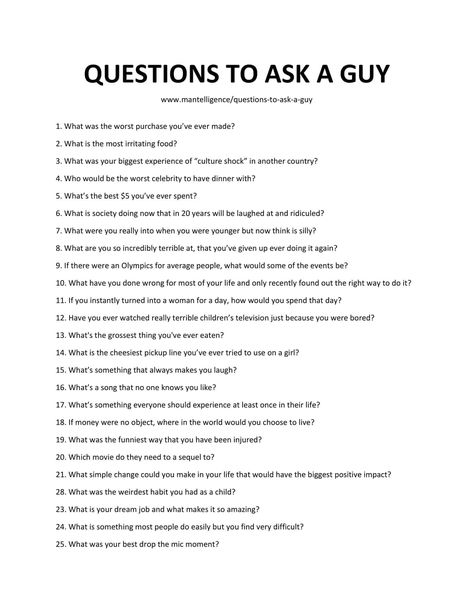 110 Good Questions to Ask a Guy - Start a conversation with your bros! Late Night Questions To Ask, Late Night Conversations Topics, Late Night Questions, Weird Questions To Ask, Convo Starters, Questions To Ask People, Tutoring Flyer, Deep Conversation Topics, Conversation Starter Questions