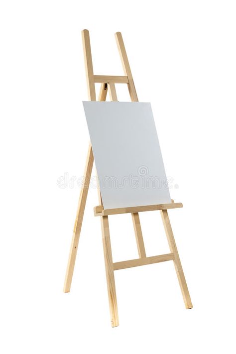 Canvas Stand Wooden, Diy Art Easels, Painting Stand Wooden, Art Easel Aesthetic, Diy Wood Easel Stand, Canvas Holder Stand, Painting On An Easel, Canvas On Easel, Easel Drawing