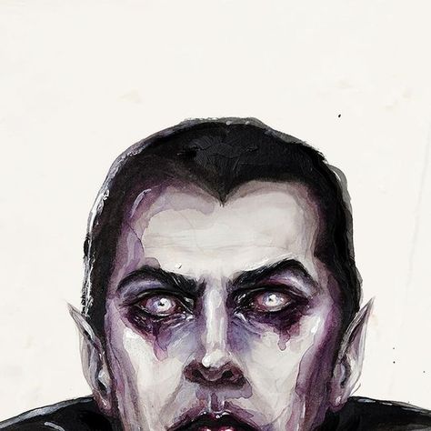 Leon Mateus | Horror Art on Instagram: "VAMPIRE: Drácula (1931) ⚰️ Watercolor portrait of the handsome Béla Lugosi as the eternal Count Dracula from the Universal Classic Monsters. First Drawlloween piece! I am very happy that I went in a traditional direction for this piece. The original looks way better than the scan, tho. Any tips on how to get the most out of the piece during the scanning process? 🦇 DM me for Art Prints! Limited Edition of 15. #dracula #belalugosi #universalclassicmonsters #universalmonsters #mdwc23d2 #mdwc23 #vampireart #vampires #mabsdrawlloweenclub #mabsdrawlloweenclub2023 #drawlloween #drawlloween2023 #halloweenart #portraitpainter #horrorart #classichorror" Dracula Drawing Sketch, Count Dracula Art, Spacehey Pfp, Vampire Base Drawing, Modern Vampire Art, Vampire Aesthetic Art, Vampire Nightclub, Vampire Watercolor, Dracula Portrait