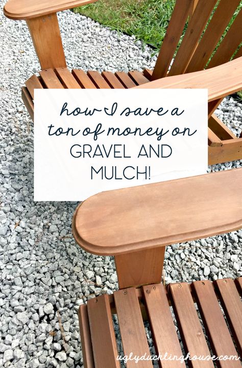 Pea Gravel Patio, Mulch Landscaping, Gravel Landscaping, Gravel Patio, Gravel Garden, Landscaping With Large Rocks, Diy Backyard Landscaping, Diy Outdoor Decor, Inspire Me Home Decor