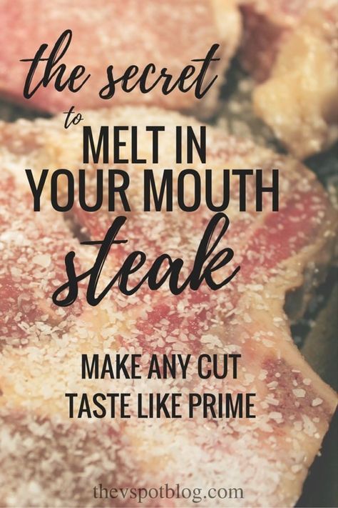 Tenderizing Steak Marinade, Melt In Your Mouth Steak, Steak Tenderizer, Cheap Steak, Easy Steak Marinade Recipes, Steak Marinades, Steak Marinade Easy, Kitchen Knowledge, Beef Ideas