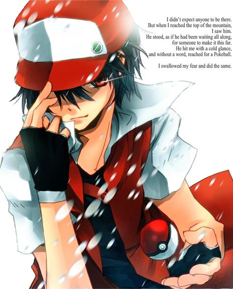 This is why Red is the greatest Pokemon Trainer of all time. Wallpaper Tentara, Pokemon Trainer Red, Pokemon Ash Ketchum, Pokemon Red, Pokémon Master, Male Character, Art Manga, Naruto Shippūden, All Pokemon