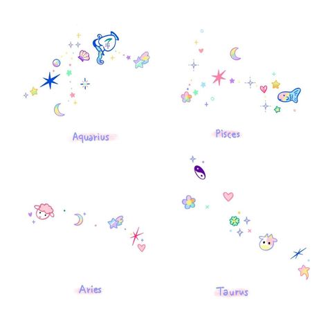 Mini Doodles, Aquarius Constellation Tattoo, Colored Tattoo, Aquarius Constellation, Aquarius Tattoo, Planet Tattoos, Mini Doodle, Constellation Tattoo, Zodiac Tattoos