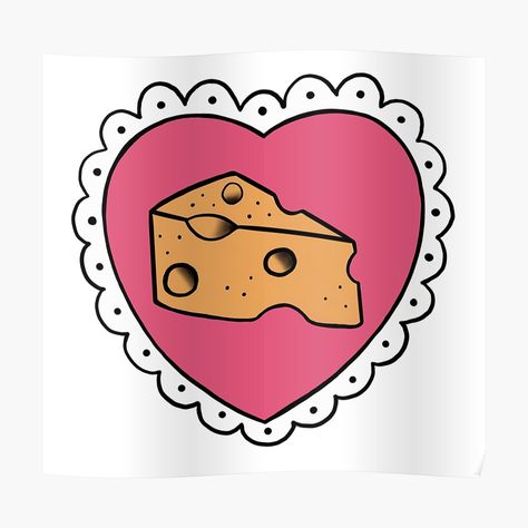 Cheese Tattoo, Scenery Stickers, A Heart Tattoo, Tattoo Poster, Tragus Earrings Hoop, Kawaii Cat Drawing, Simple Images, Forward Helix Earrings, Tattoo Posters