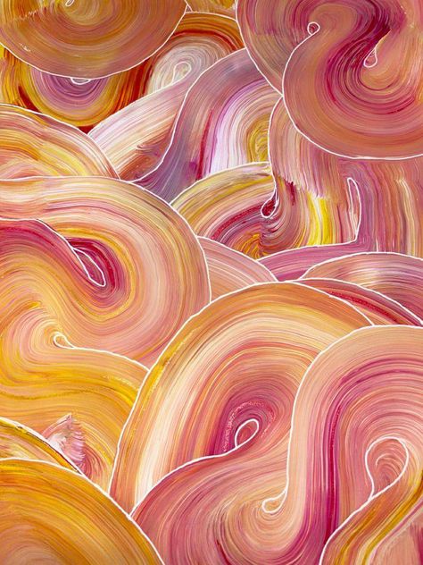 Cool Paint Patterns, Colorful Painting Backgrounds, Pastel Prints Pattern, Paint Swirls On Canvas, Painted Backgrounds On Canvas, Pastel Painting Acrylic, Painting With White Pen, Painting Patterns Canvas, Paint Swirl Art