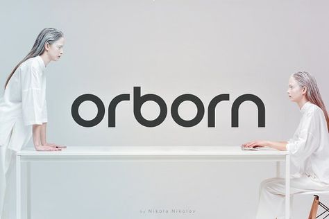 Orborn - Round Futuristic Font by LogoBuy on @creativemarket Futuristic Branding Design, Experimental Font, Futuristic Branding, Logo Font Design, Creative Typeface, Fonts Signature, Branding Feminine, Futuristic Typography, Modern Fonts Free