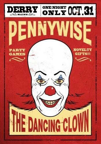 Pennywise the dancing clown flyer Calaveras Art, ポップアート ポスター, Pennywise The Clown, Pennywise The Dancing Clown, Horror Posters, Film Disney, Horror Movie Art, Horror Movie Posters, Jason Voorhees