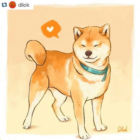 Shiba Inu or Shibe / Doge Cartoons. Beautiful artwork! Akita Dog, Shiba Inu Dog, 강아지 그림, Anime Animals, Kawaii Animals, Dog Illustration, Dog Drawing, Cartoon Dog, Akita