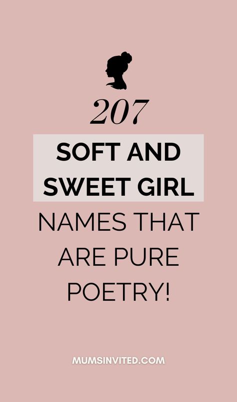 This is the only girly name list you'll ever need. Parents who want their baby girl's name to stand out will love this. Take a look at this list of 200+ whimsical, feminine, floral, vintage, soft, pretty, enchanting, princess-like, sweet, romantic girl names right now! These are elegant girl names with meanings. Ethereal girl names. Preppy girl names. Classic girl names. Timeless Girl Names. List Of Girls Names. Girl Names With Meaning, Girl Names with Cute Nicknames. Cute Girly Name, Pretty Girl Names List, Coquette Baby Names, Cute Girl Names List, Feminine Names With Meaning, Girly Name Ideas, Princess Names Aesthetic, Princess Girl Names, Elegant Names Girl