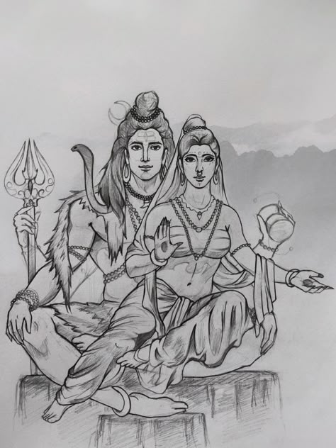 ✏️ : @abbykelvin_ . . Reference : @adityachariofficial . . #sketch #art #drawing #artwork #artistsoninstagram #sketching #instaart #artoftheday #drawings #pencil #pencildrawing #arte #sketches #love #creative #shiv #shivparvati ##rudra #parvati subhankar #trilokinath #shankar #shambhu #hara #trilochan #bholenath #mahesh Shivparvati Drawing, Shiv Parvati Sketch Pencil Easy, Shiv Shakti Sketch, Shiv Drawings Sketches, Shiv Parvati Drawing Sketch, Shiv Shakti Drawing, Ardhnarishwar Sketch, Shiv Drawings, Shiv And Parvati Drawing